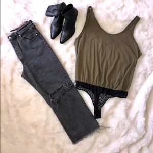 Free People Oversized Tank Bodysuit